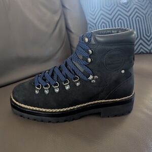 Polo by Ralph Lauren Black Boots with Blue Laces